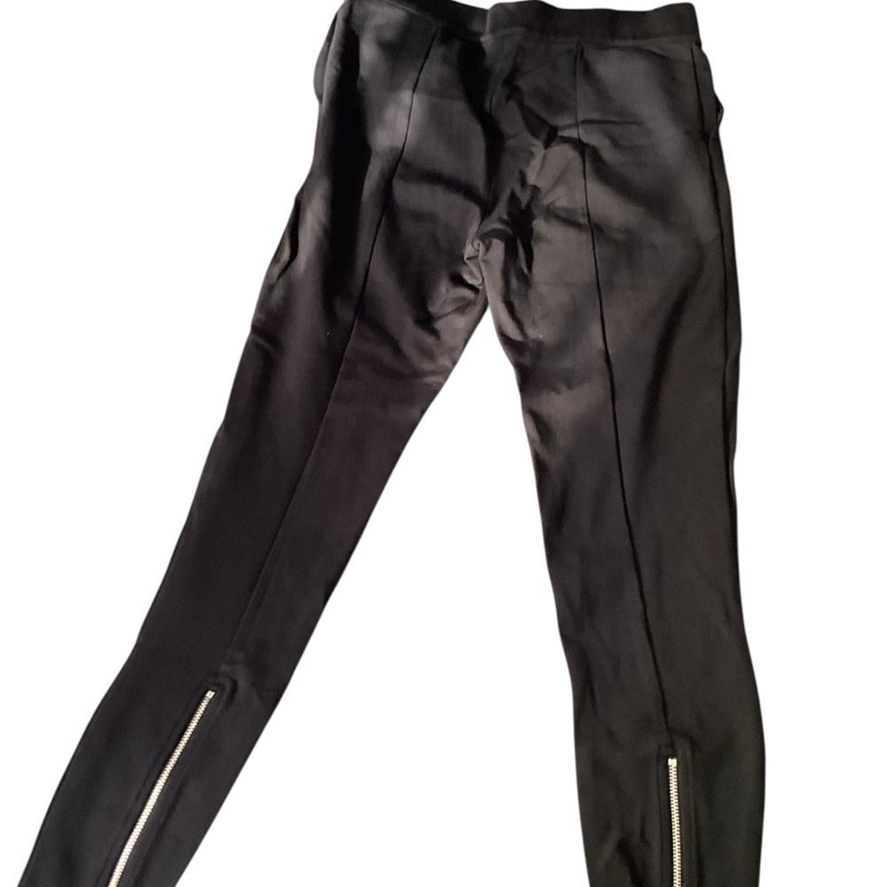 #95 Armani exchange black women’s pants with leg zippers